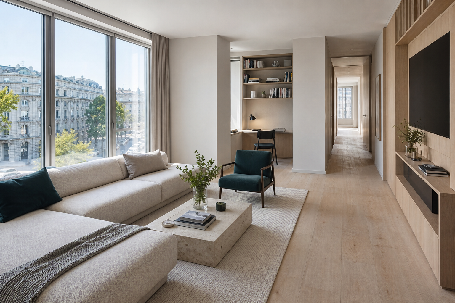Apartament urban analizat arhitectural