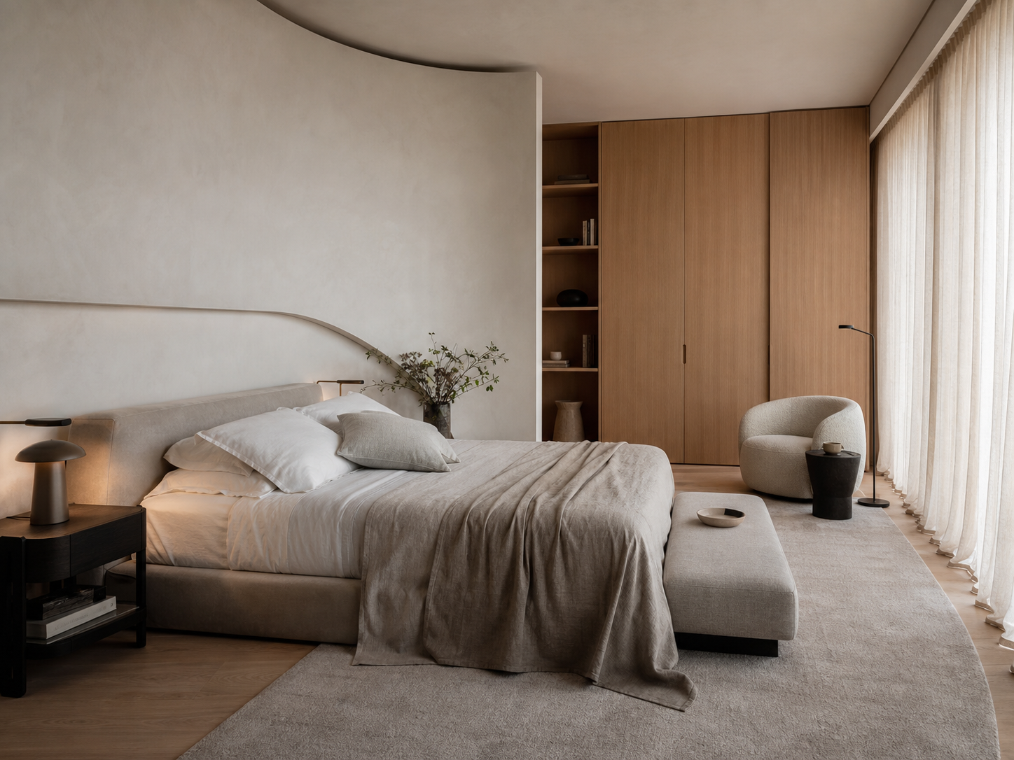 Detaliu dintr-un dormitor realizat de Living Spaces