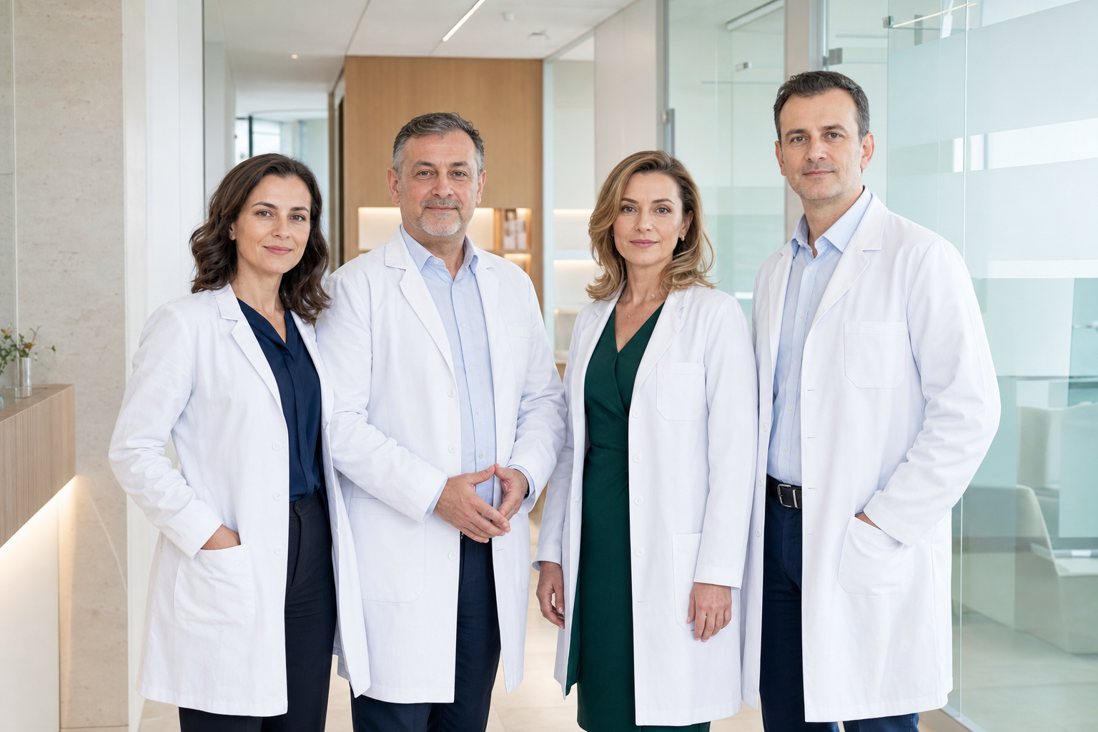 Echipa Medical Excellence, prezentată de la stânga la dreapta în ordinea numelor de mai jos