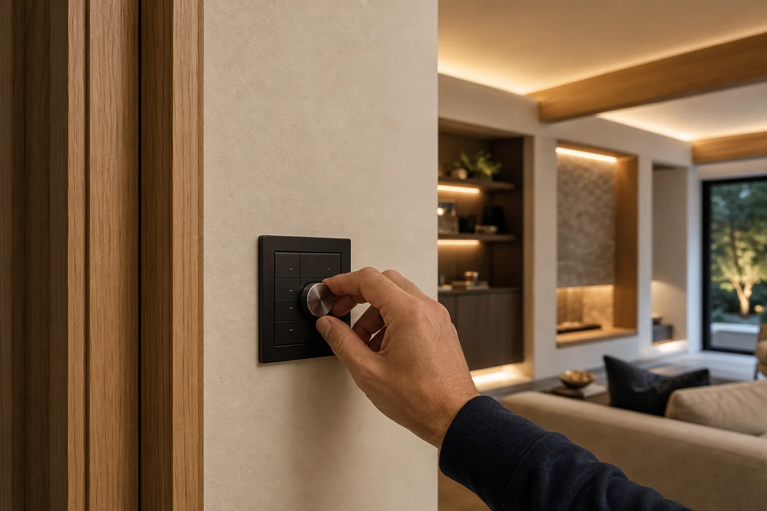 Control discret pentru iluminatul unei locuințe moderne