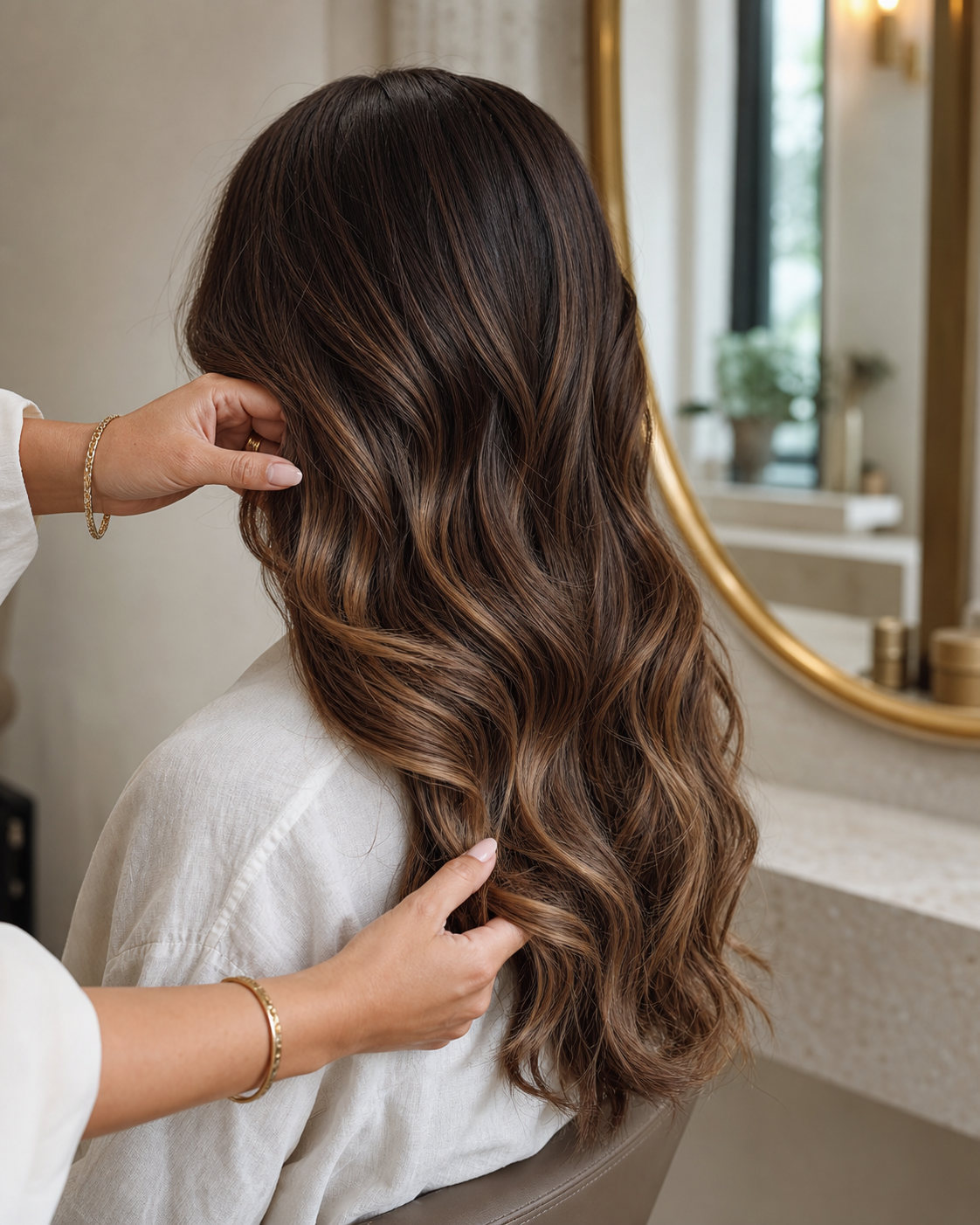 Balayage caramel realizat la Signature Beauty