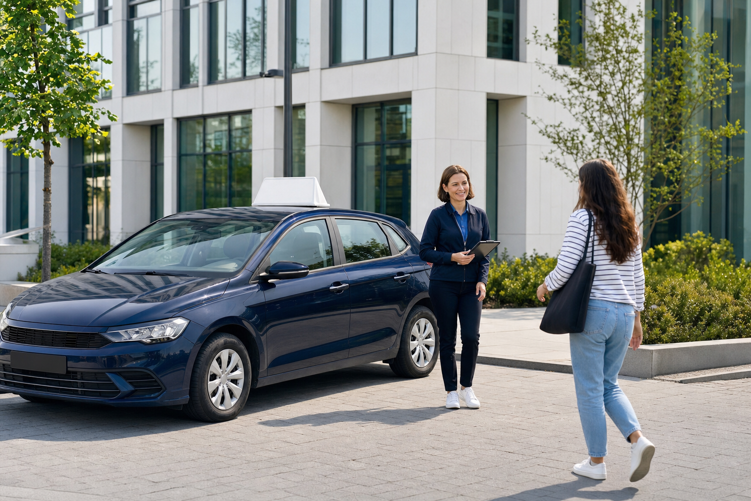 Autoturism modern din flota Drive Academy
